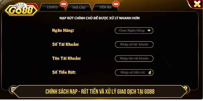 Điều Khoản Dịch Vụ Go88 Mới Nhất Người Chơi Cần Biết Chính sách giao dịch tại nhà cái được quy định rõ ràng