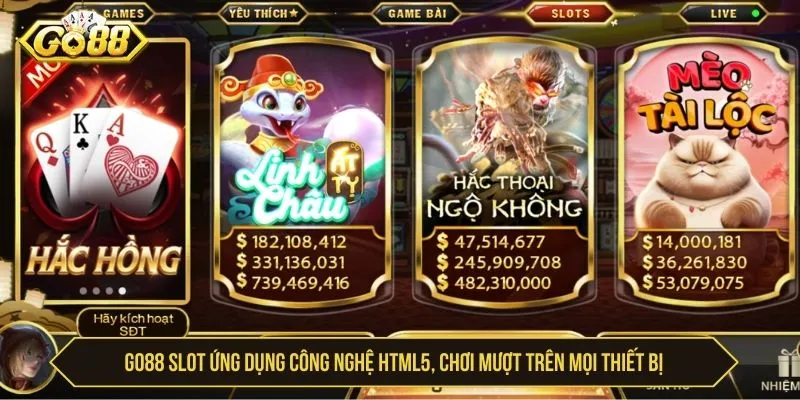GO88 Slot Đỉnh Cao Với Hàng Nghìn Game Slot Đa Dạng GO88 Slot ứng dụng công nghệ HTML5, chơi mượt trên mọi thiết bị