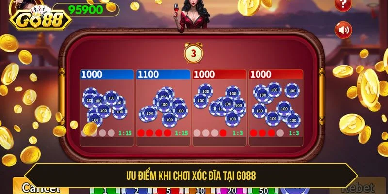 Cách Chơi Xóc Đĩa GO88 Và Mẹo Tăng Tỷ Lệ Thắng Cao Sảnh game có mức trả thưởng rõ ràng